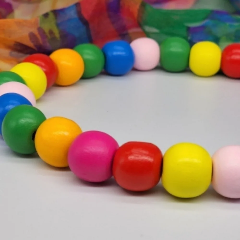 ❤️  Lightweight Necklace Colorful Jewelry Hypoallergenic Woodmade Stretchy